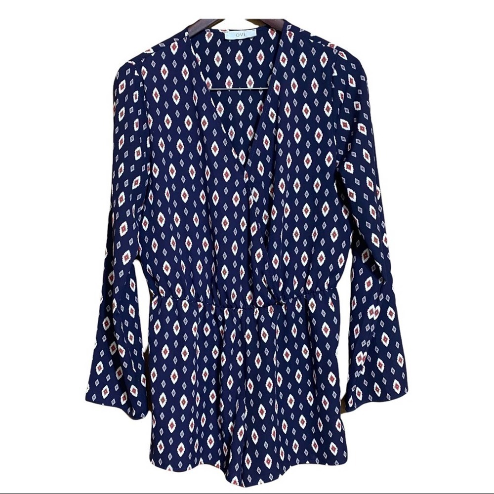 Ovi Romper‎ size Medium Multicolor Long Sleeves